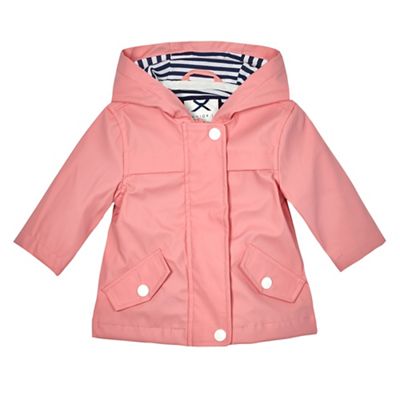 Baby girls' pink mac coat
